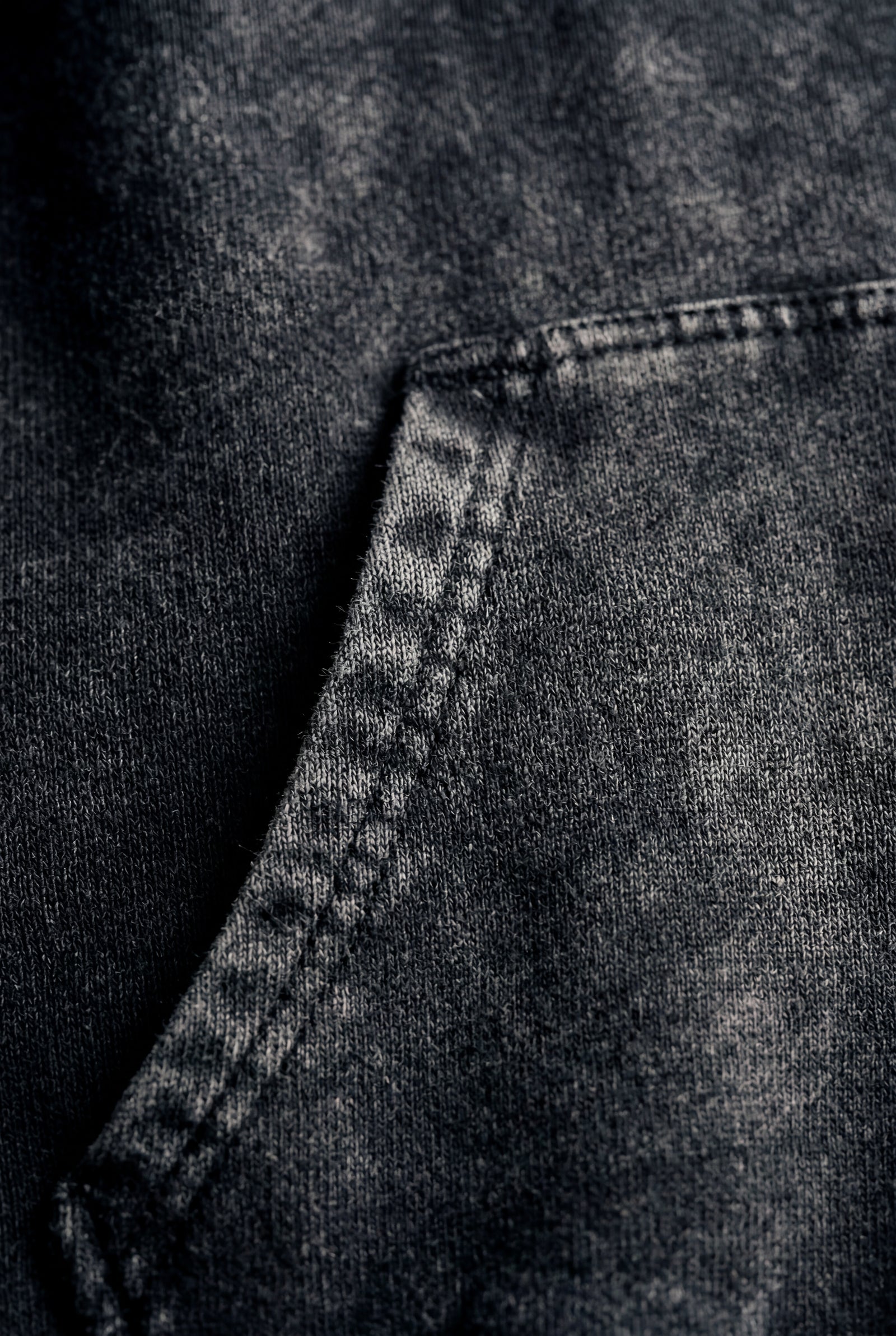 Black Washed Black Oversized Longline Hoodie with Kangaroo Pocket - Oversized hoodie - Photo 3