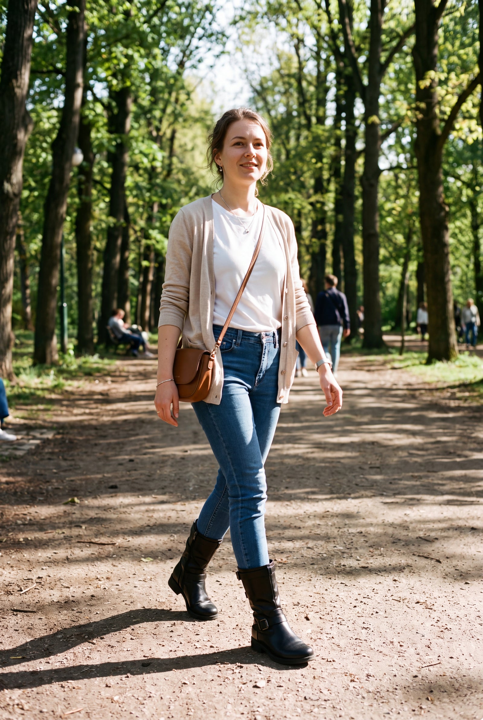 Women's Mid-Calf Boots Versatile Fit in Black — boots lifestyle shot