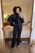 Women's Puffer Jacket Heart Quilted in Black — ugc mirror