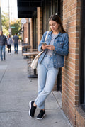 Women's Sneakers Comfort Fit in Black — lifestyle shot