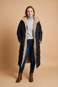 Women's Winter Jacket Long Silhouette in Black — studio