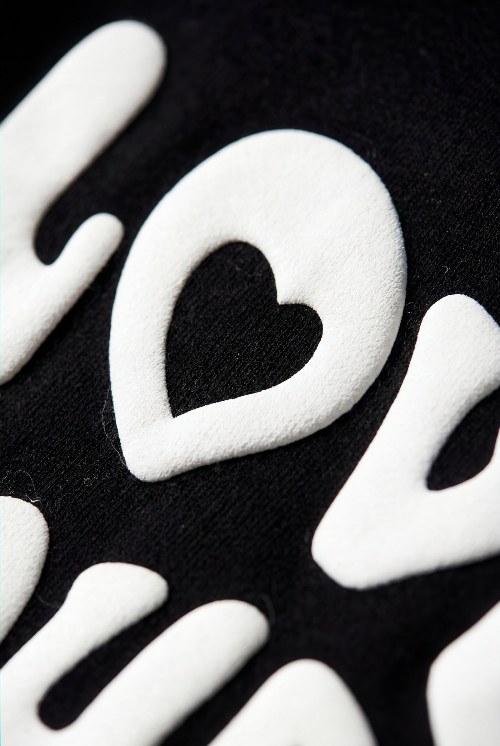 Black Women's Bold Back Print Loose Fit Hoodie - Photo 3