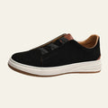 Women's Elastic Band Slip-On Sneakers with Contrast Sole - Photo 2