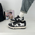 Black Women's Star Patch 90s-Inspired Low-Top Sneakers - Photo 5