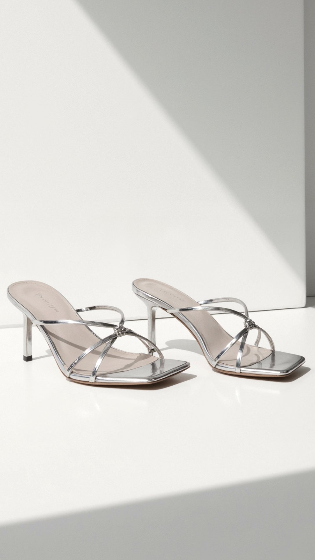 Women's Strappy Square-Toe Block-Heel Mules - Photo 8