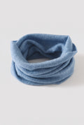 Cashmere Neck Gaiter in Blue — studio front