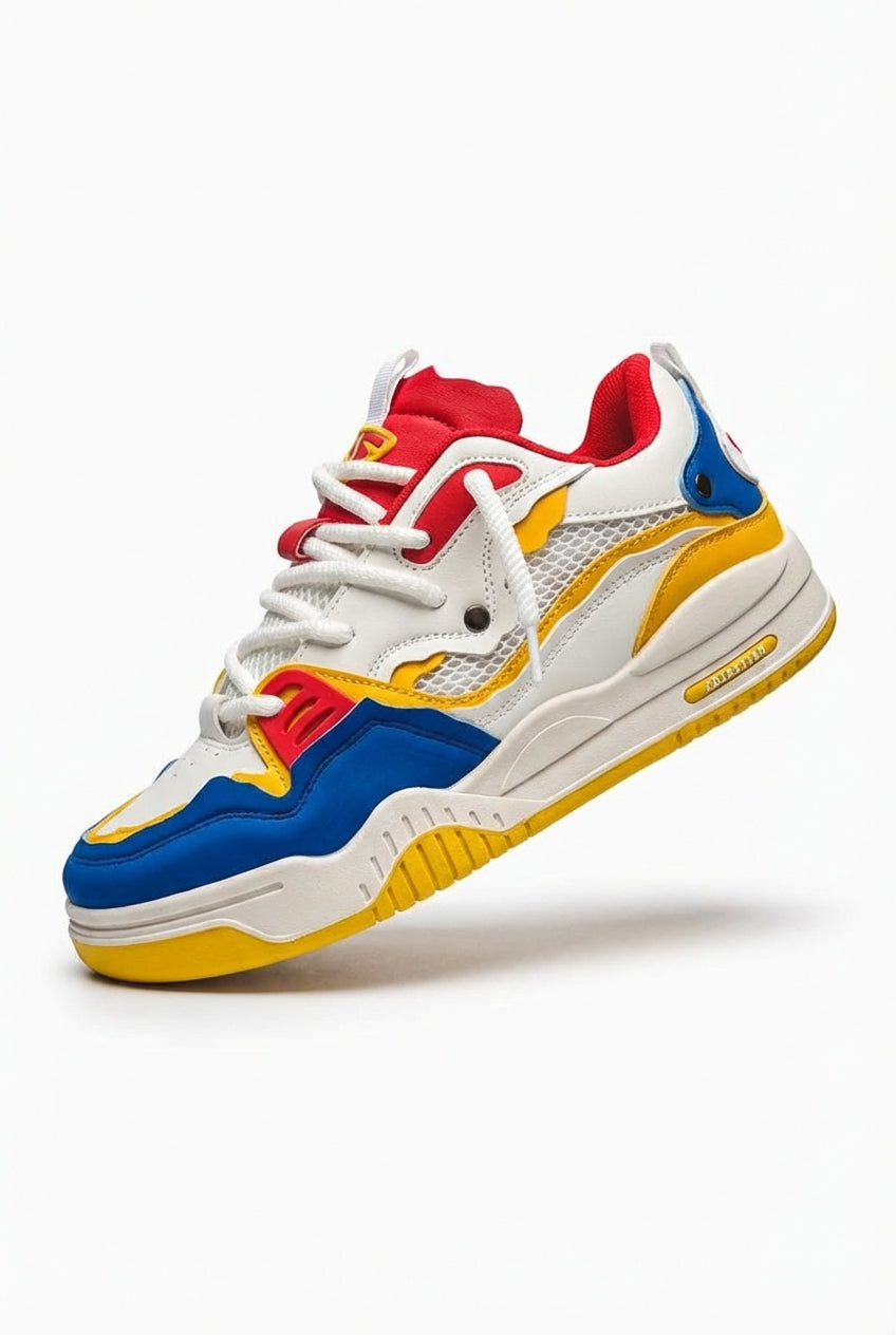 Blue Colorblock Chunky Sole Athletic Sneakers - Sports shoes - Photo 1