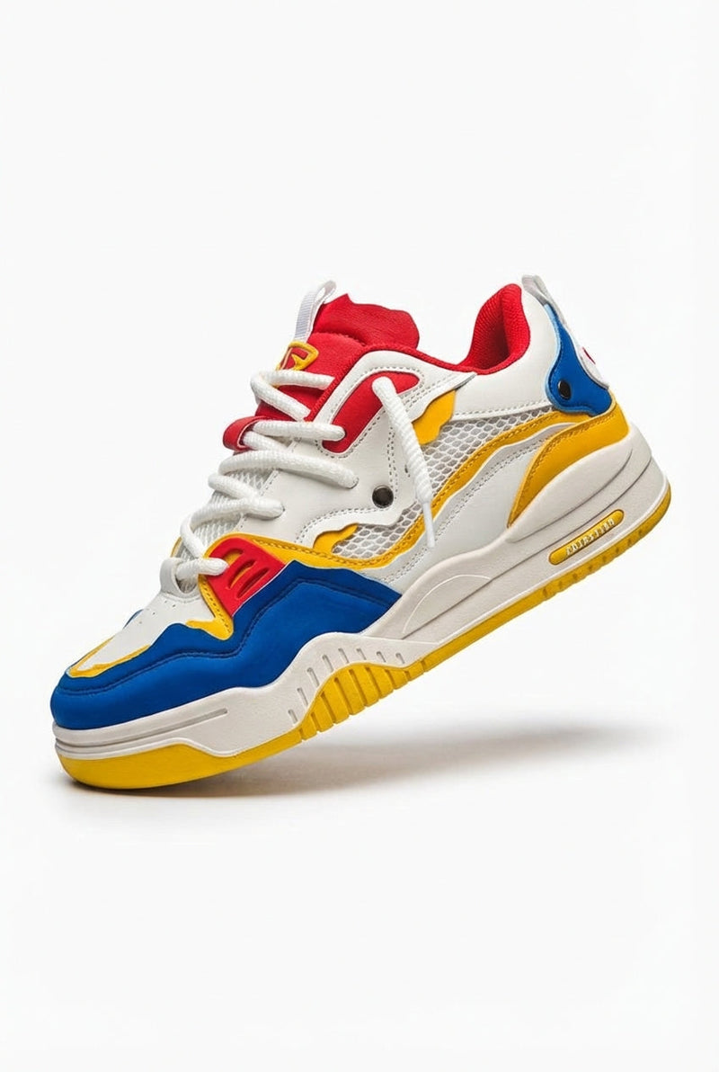 Blue Colorblock Chunky Sole Athletic Sneakers - Sports shoes - Photo 1