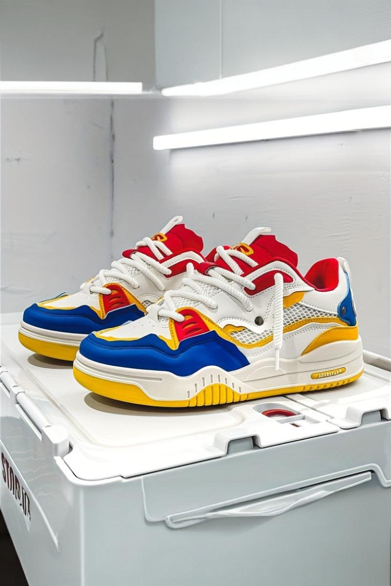 Colorblock Chunky Sole Athletic Sneakers - Sports shoes - Photo 2