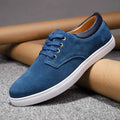 Blue Contrast Sole Lace-up Derby Dress Shoes - Lace-up shoes - Photo 6