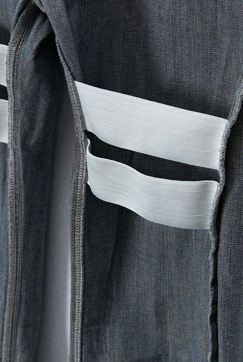 Denim Bootcut Jeans in Blue — detail