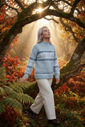 Blue Fair Isle Snowflake Relaxed Holiday Sweater - Photo 14