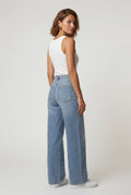Blue High-rise Wide Leg Vintage Look Jeans - Wide leg jeans - Photo 3
