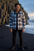 White Large Check Pattern Hooded Flannel Jacket - Hooded jackets - Photo 23