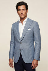 Blue Light Blue Tailored Single-breasted Blazer - Tailored blazers - Photo 1