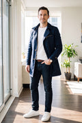Men's Jacket Streamlined Fit in Blue — primary studio
