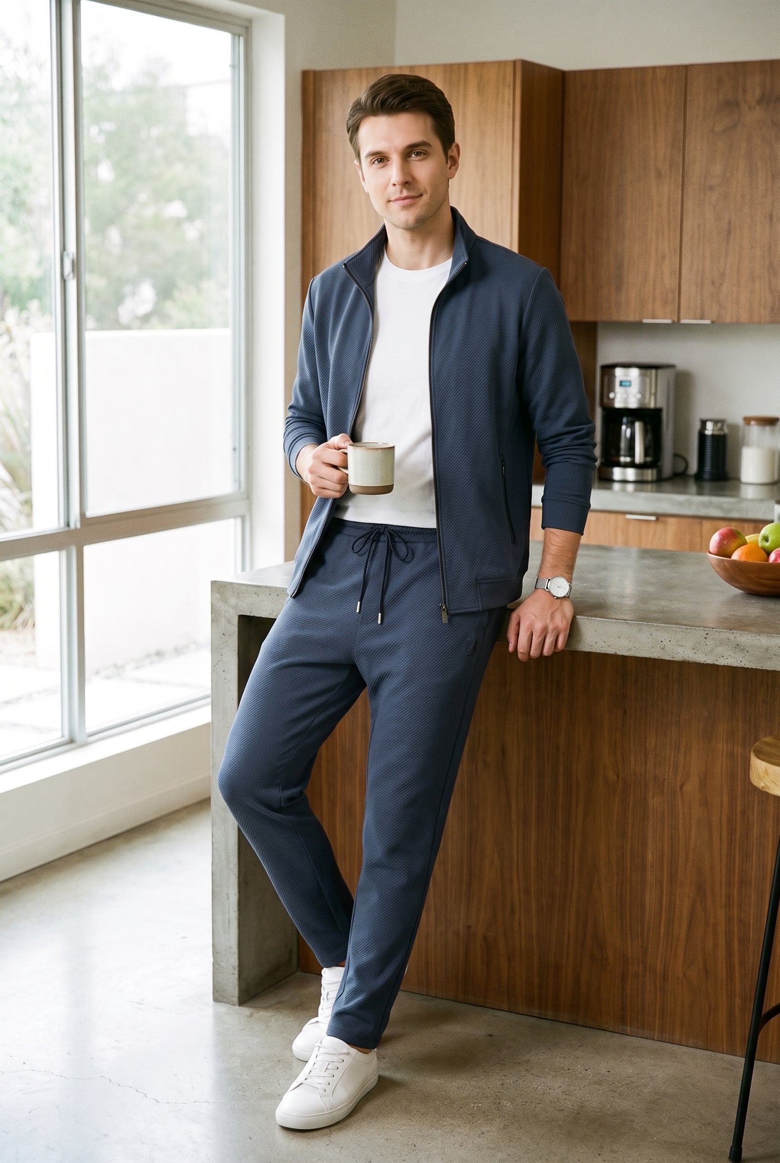 Men's Tracksuit Relaxed Fit in Blue — lifestyle cafe