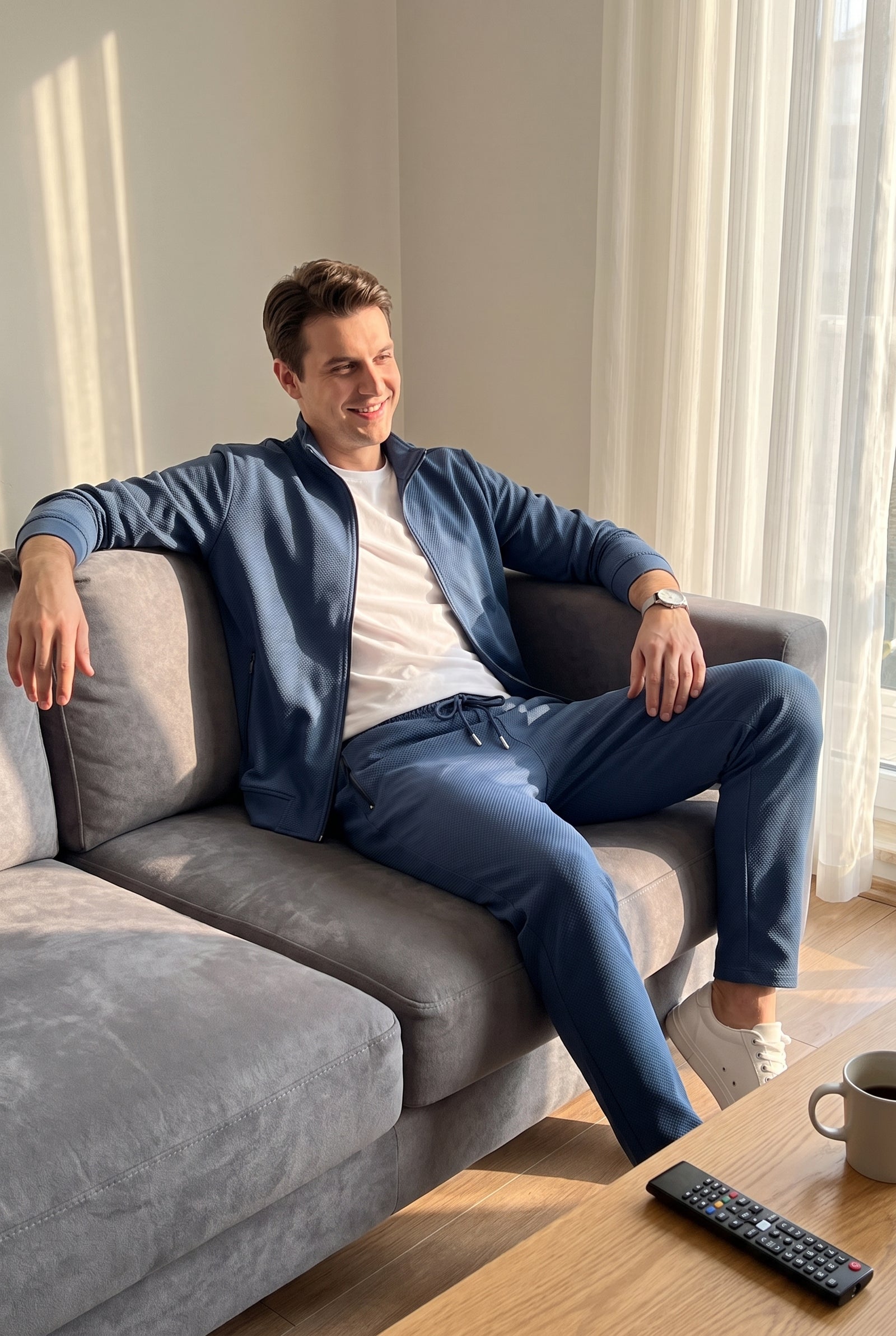 Men's Tracksuit Relaxed Fit in Blue — ugc home