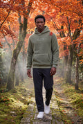 Olive Plush Relaxed Fit Hoodie with Kangaroo Pocket - Photo 14