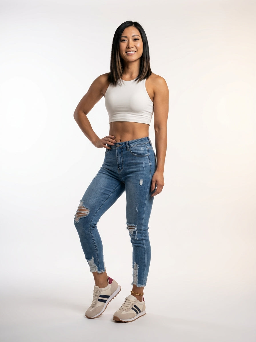 Retro Color-block Lace-up Walking Sneakers - Walking shoes - Photo 5