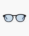 Blue Round Frame Blue Lens Fashion Sunglasses - Photo 2