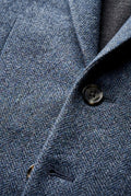 Blue Slim Tailored Single-breasted Formal Blazer - Formal blazers - Photo 11