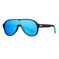 Blue Thick Frame Matte Aviator Sunglasses - Photo 10