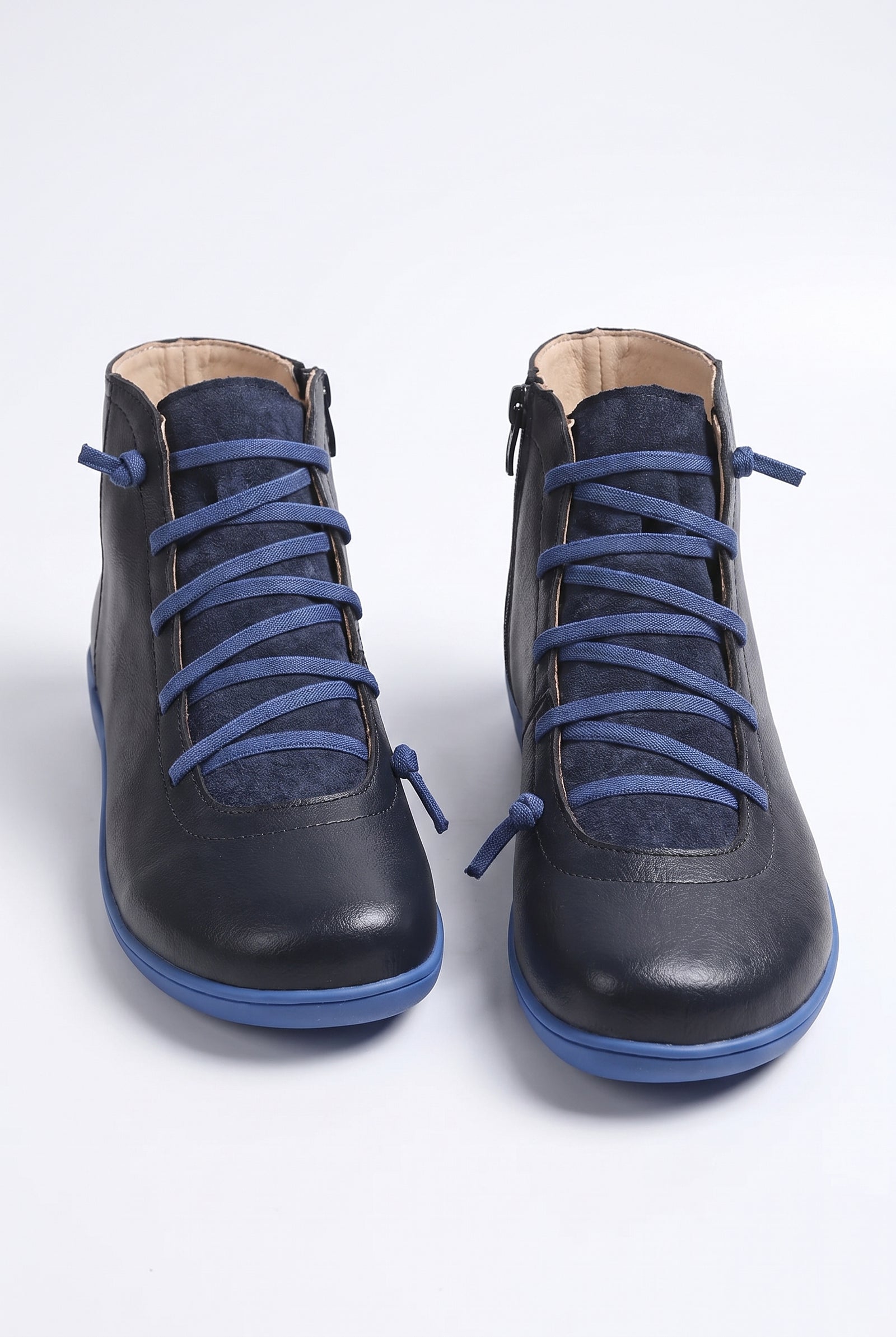 Women's Ankle Boots Lace-Up Waterproof in Blue — ankle boots product