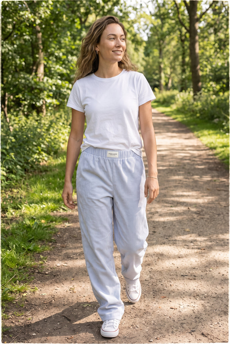 Women's Pants Relaxed Fit in Blue — secondary ugc