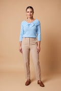 Women's Sweater Bow Detail in Blue — primary