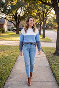 Women's Sweater Ombre Relaxed Fit in Blue — ombre relaxed ugc