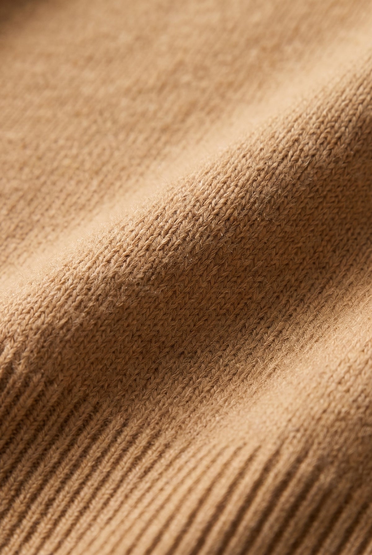 Cashmere Turtleneck Sweater in Brown — detail