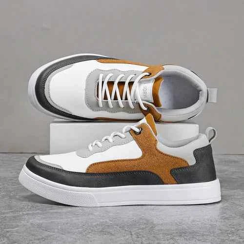 Color-block Low-top Lace-up Sneakers - Smart casual footwear - Photo 6