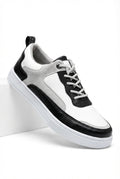 Color-block Low-top Lace-up Sneakers - Smart casual footwear - Photo 8