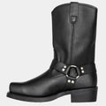 Harness Strap Square Toe Mid-calf Cowboy Boots - Photo 3