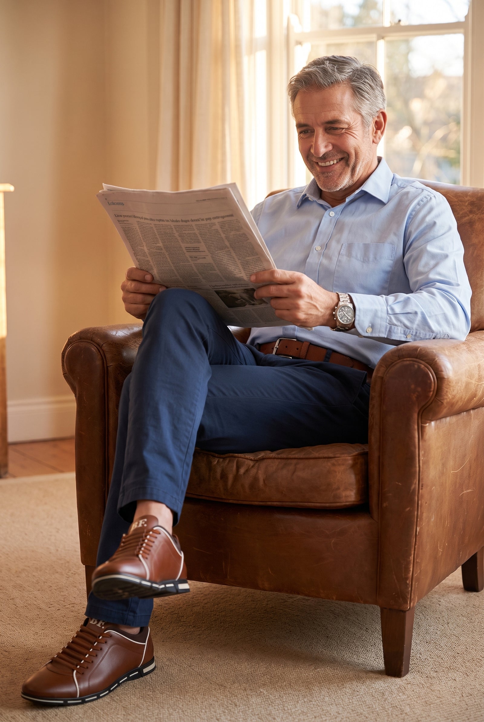 Men's Formal Shoes Lace-Up in Brown — secondary
