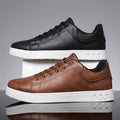 Minimalist Faux Low-top Lace-up Sneakers - Photo 5