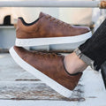 Minimalist Faux Low-top Lace-up Sneakers - Photo 9