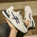 Retro Panel Lace-Up Sneakers with Chunky Sole - Photo 5
