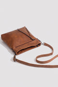 Structured Crossbody Bag in Brown — studio angle