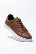 Structured Faux Low-top Casual Sneakers - Photo 2