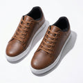 Structured Faux Low-top Casual Sneakers - Photo 5