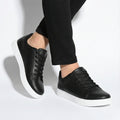 Structured Faux Low-top Casual Sneakers - Photo 7