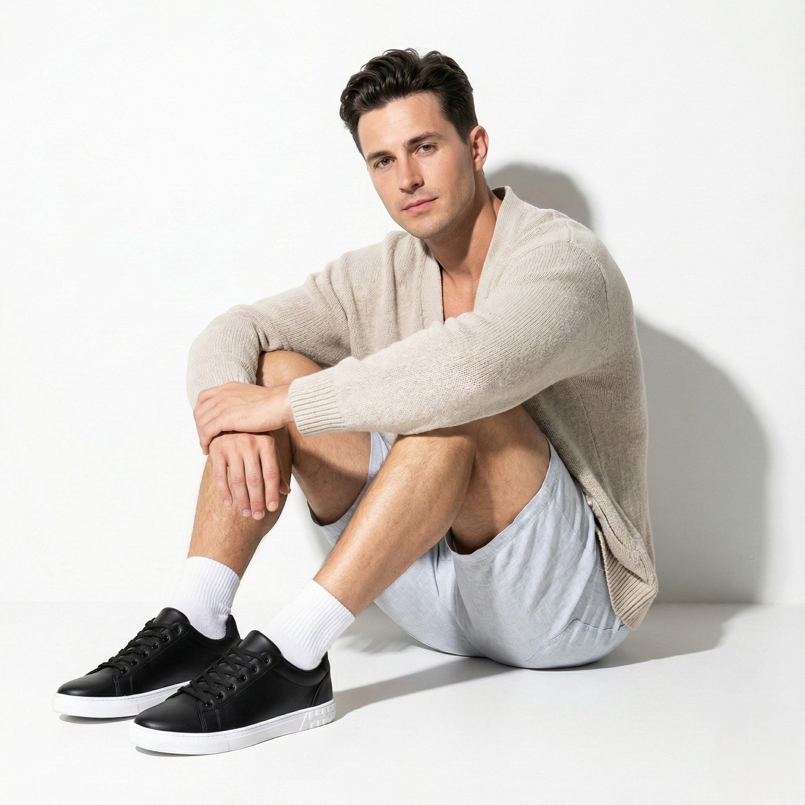 Structured Faux Low-top Casual Sneakers - Photo 8