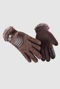 Touchscreen Winter Gloves in Brown — studio front