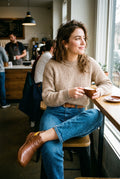 Women's Ankle Boots Vintage Style in Brown — lifestyle shot