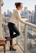 Women's Lace-Up Boots Buckle Detail in Brown — lifestyle shot ugc