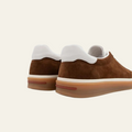 Brown Women's Brown Low Top Sneakers with Gum Sole - Photo 5