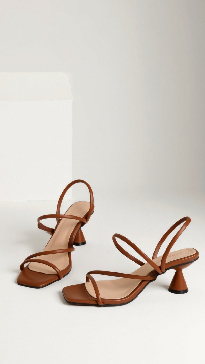 Women's Minimalist Strappy Block Heel Sandals - Photo 2