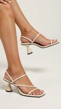 Women's Minimalist Strappy Block Heel Sandals - Photo 3